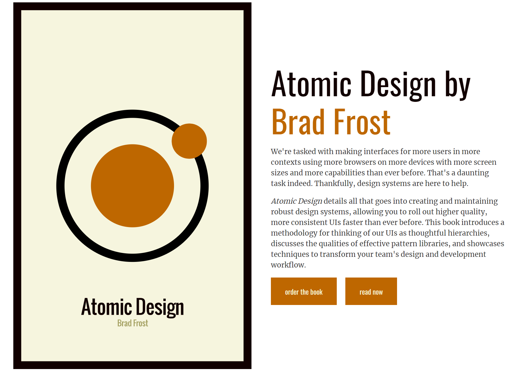 Atomic Design by Brad Frost