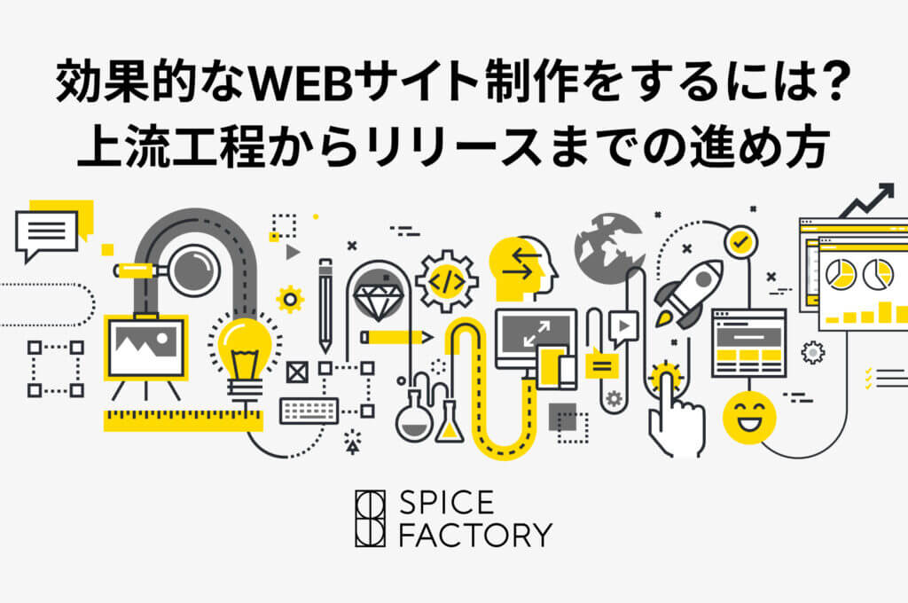 効果的なWEBサイトを制作するためには？上流工程からリリースまでの進め方を解説します！のアイキャッチ画像