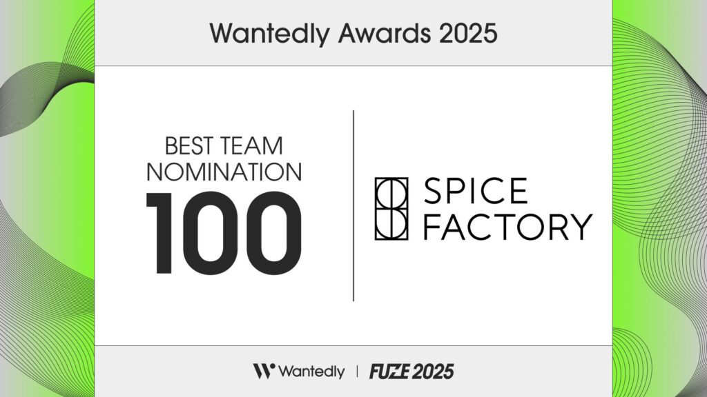 スパイスファクトリー、2年連続『Wantedly Awards 2025』 約40,000社の中からBEST TEAM NOMINATION 100に選出